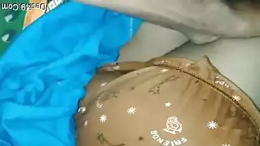 Indian female uncovered her XXX boobs for sex partner to touch them