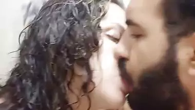 Pakistani chubby MILF nude bath and foreplay sex