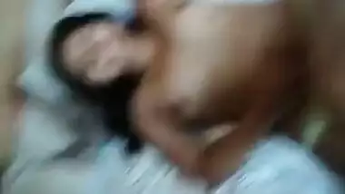 XXX body of Desi teen is interesting for guy lying in bed with naked tits