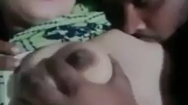 Sexy soft boobs sucking of girlfriend