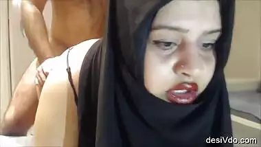 Fat ass Indian milf enjoying doggy style fucking session