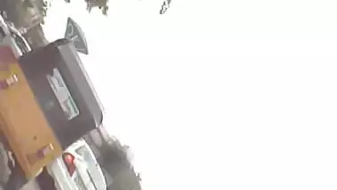 Road side walking girls face and boobs