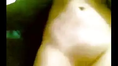 Cute young GF showing her big boobs, Clean Shaved Pussy and Cute ass