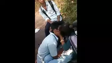 College students kissing Indian outdoor mms scandals