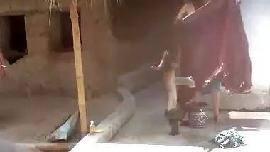 Indian voyeur films sex video which he is going to watch stroking XXX pipe with hand