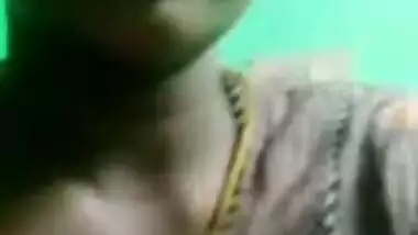 South Indian wife shows her boobs on video call