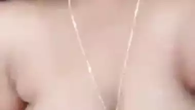 Telugu xxx video of a sexy lady showing her soft boobs