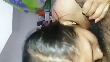 Newly married sexy tamil bhabi giving blowjob to hubby