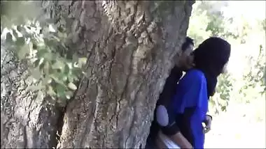 Paki slut wife fucked by her boss outdoor in the forest, Desi mms