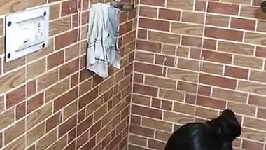 Desi Girl Bathing 2 clips Record By Hidden Cam Part 1