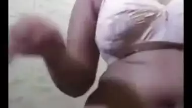 Lovely Indian girl demonstrates in shower her naked and chubby XXX body