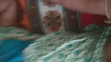 Dehati lovers romancing in bed selfie video