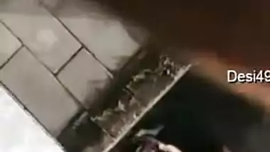 Sneaky boy with camera films his naked Indian neighbor after bathing