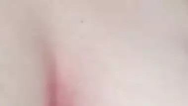 Chubby girl wears bra and new dresses before nude