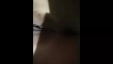 Girl from India discovers big XXX boobs and hairy sex opening on camera