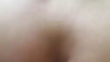 Busty Desi XXX girl jerks off her boyfriend’s hard cock on cam MMS