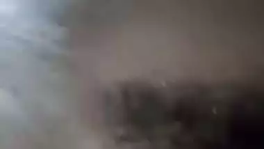 Cute chubby Indian GF lifting nighty and showing pussy