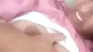 Horny Desi Girl Pressing Own Boobs