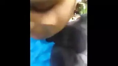 Mallu outdoor porn video with moans while bf fucks