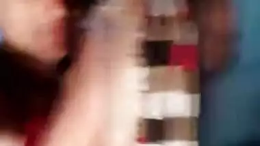Desi boy begins sex with comely GF by kissing her hard XXX nipples